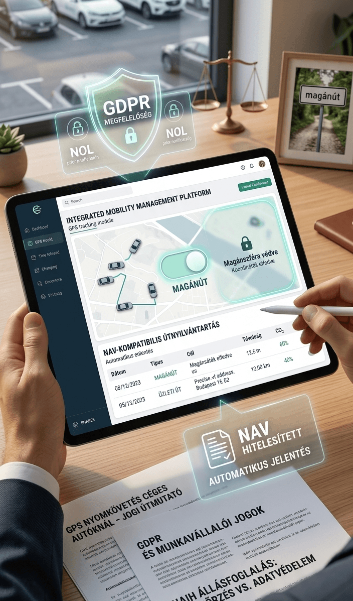 GPS nyomkövetés céges autóknál – Amit a magyar jogszabályok engednek